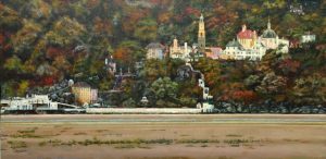 Portmeirion from the river estuary