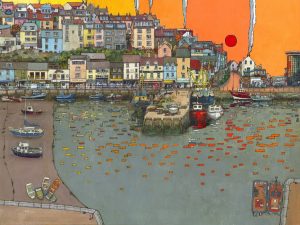 Seagull's view of Brixham Harbour