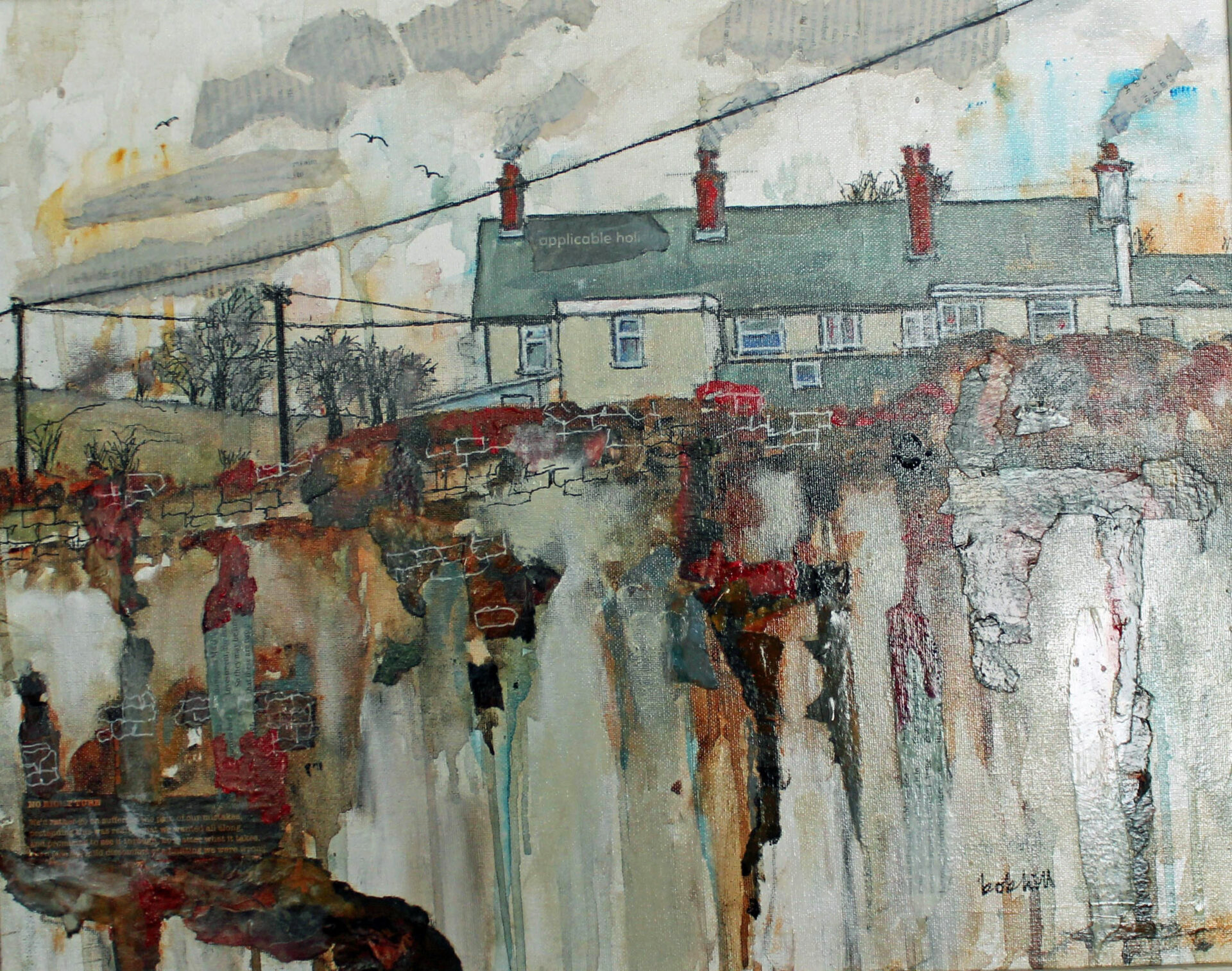 Buckley Cottages in Abstract Landscape